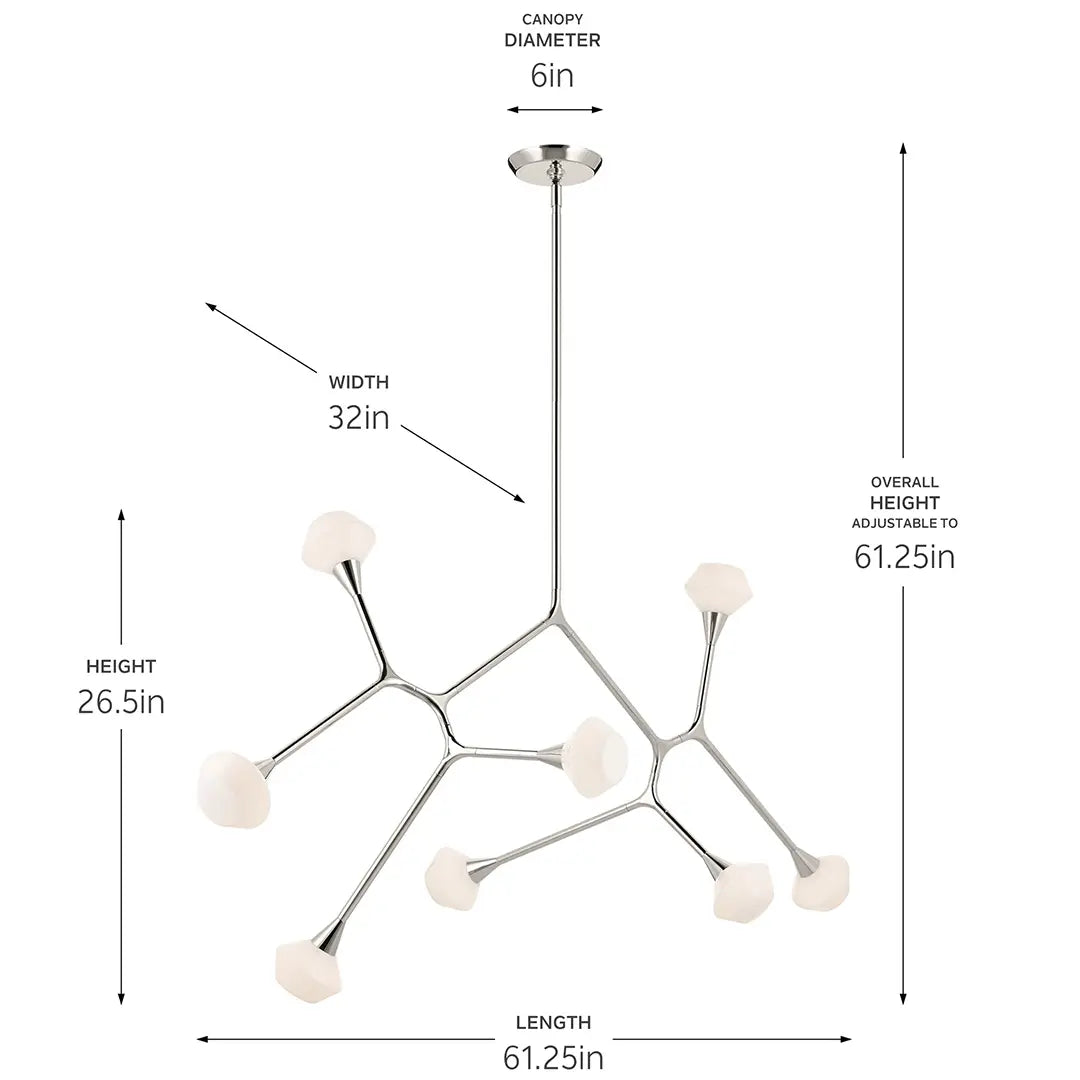 Cassius Chandelier Extra Large 8Lt