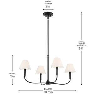 Eadie Chandelier Medium 4Lt