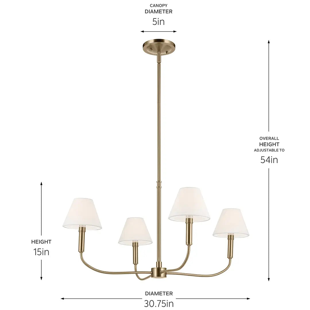 Eadie Chandelier Medium 4Lt