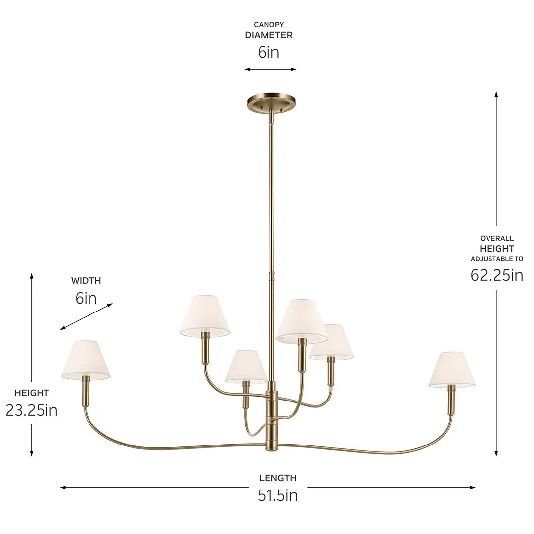Eadie Chandelier Extra Large Multi Tier 6Lt
