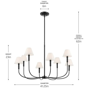 Eadie Chandelier Large 8Lt