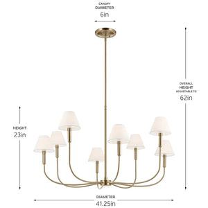 Eadie Chandelier Large 8Lt