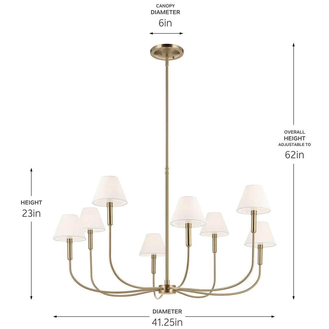 Eadie Chandelier Large 8Lt