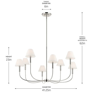Eadie Chandelier Large 8Lt