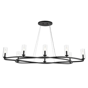 Harpin Oval Chandelier 8Lt