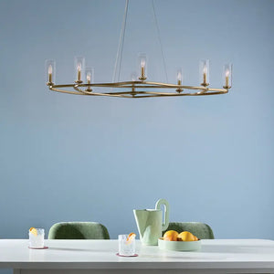 Harpin Oval Chandelier 8Lt