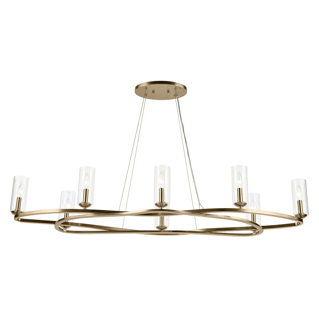 Harpin Oval Chandelier 8Lt