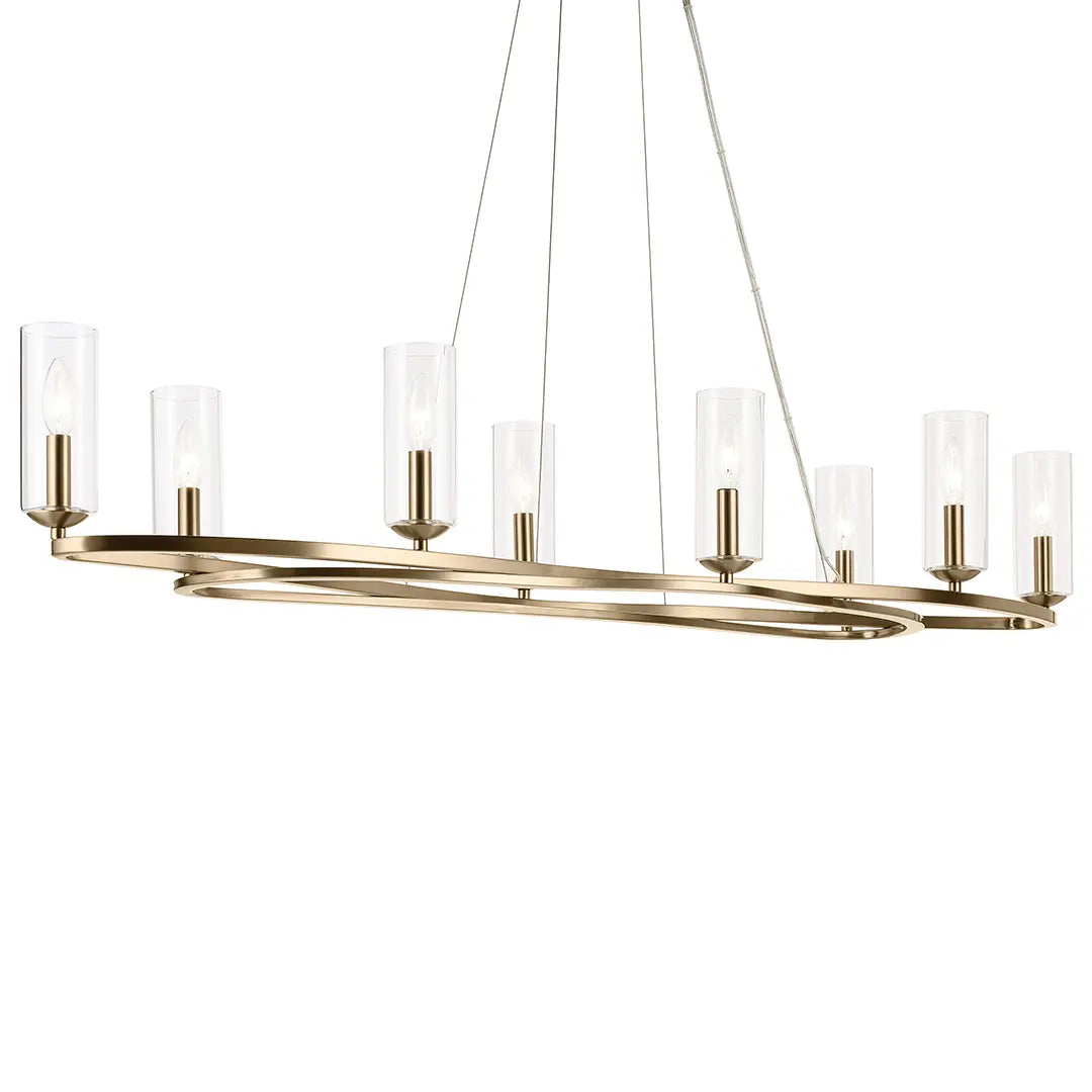 Harpin Oval Chandelier 8Lt