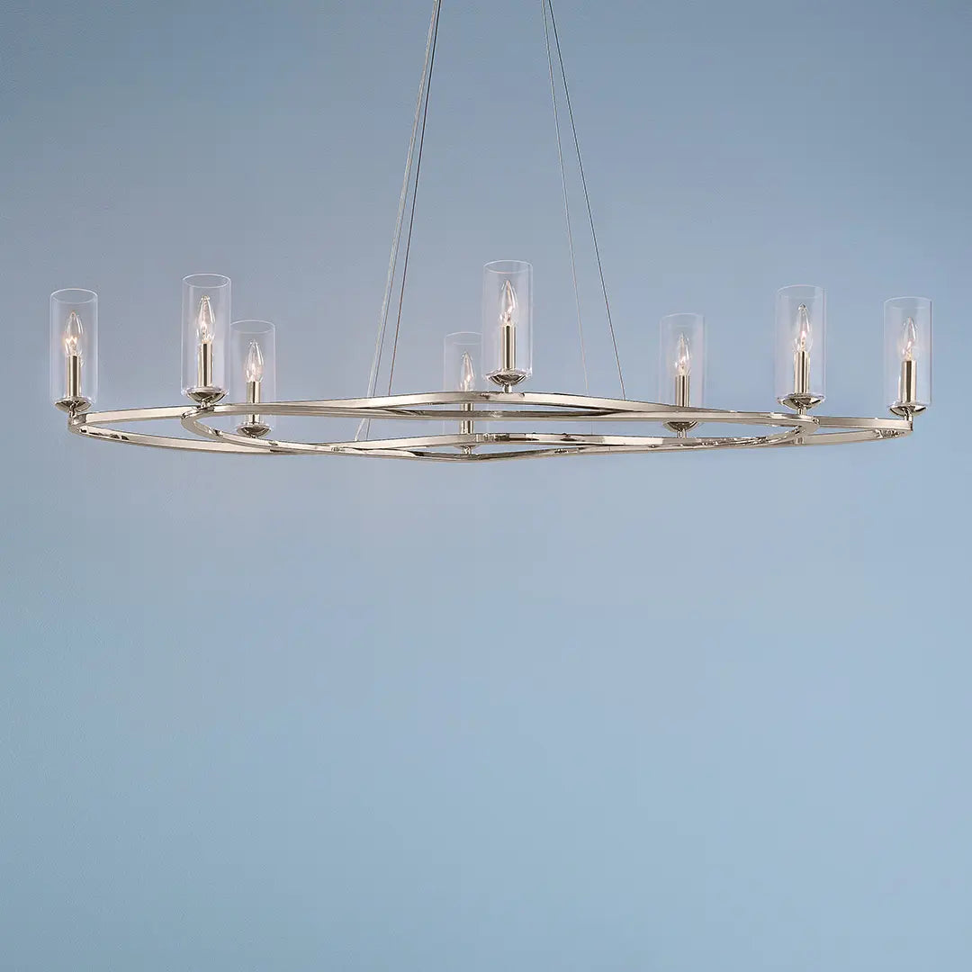 Harpin Oval Chandelier 8Lt