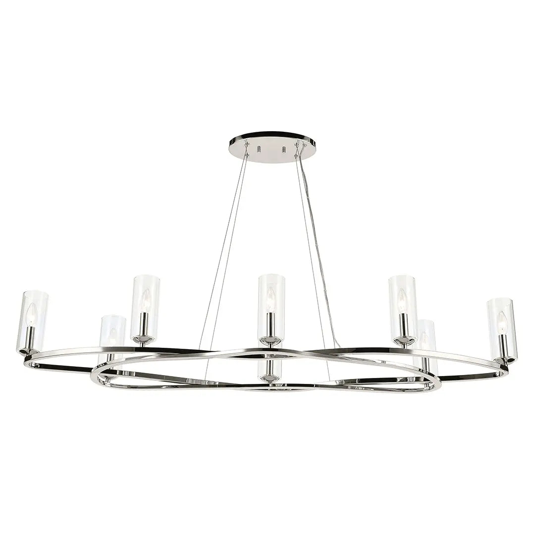 Harpin Oval Chandelier 8Lt