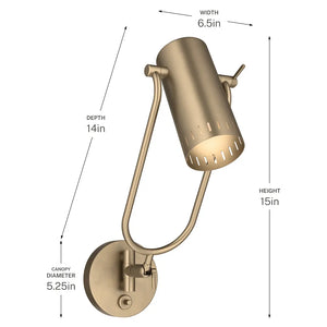 Ruehl Wall Sconce 1Lt