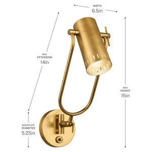 Ruehl Wall Sconce 1Lt