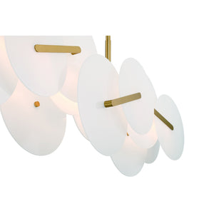 Nuvola 56" Integrated LED Linear Chandelier