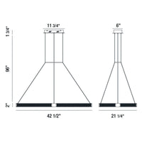 Admiral 43" Integrated LED Chandelier