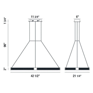 Admiral 43" Integrated LED Chandelier