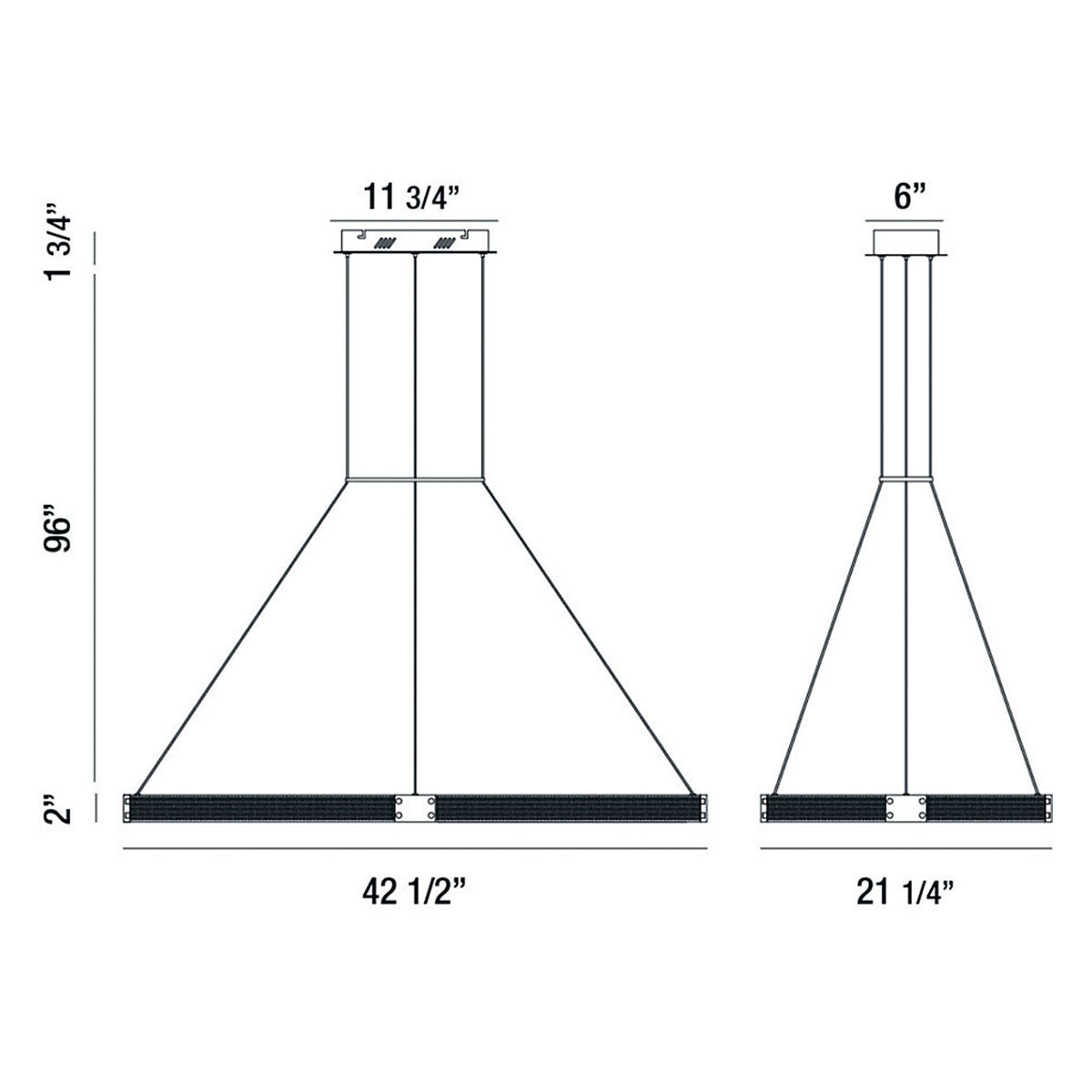 Admiral 43" Integrated LED Chandelier