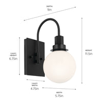 Hex Wall Sconce 1Lt
