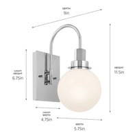 Hex Wall Sconce 1Lt