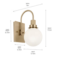 Hex Wall Sconce 1Lt