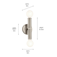 Torche Wall Sconce 2Lt