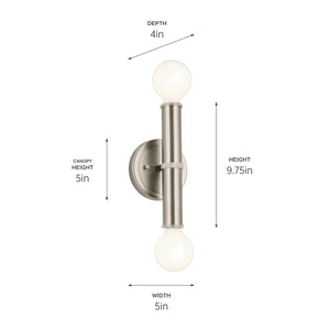Torche Wall Sconce 2Lt