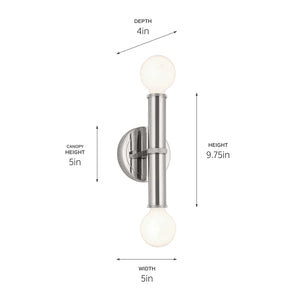 Torche Wall Sconce 2Lt