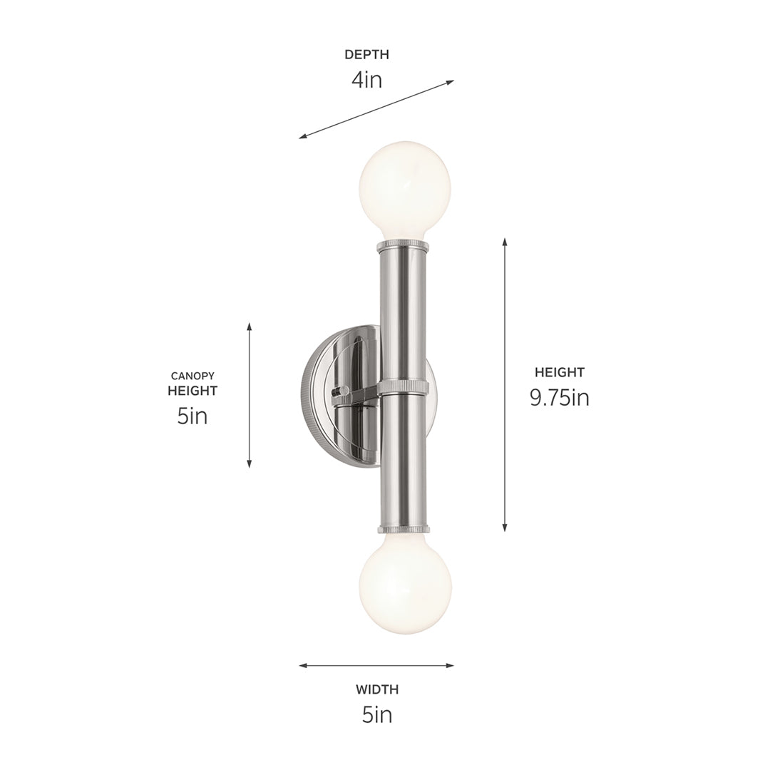 Torche Wall Sconce 2Lt