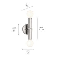 Torche Wall Sconce 2Lt