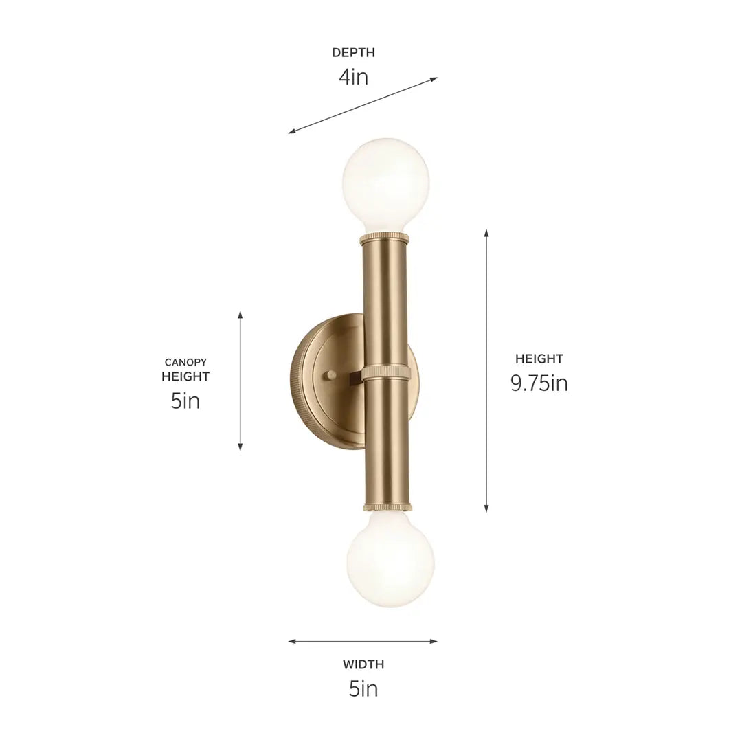 Torche Wall Sconce 2Lt