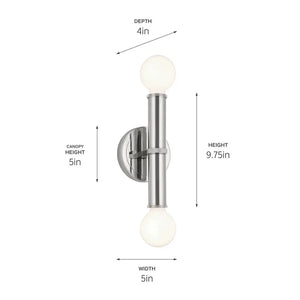 Torche Wall Sconce 2Lt