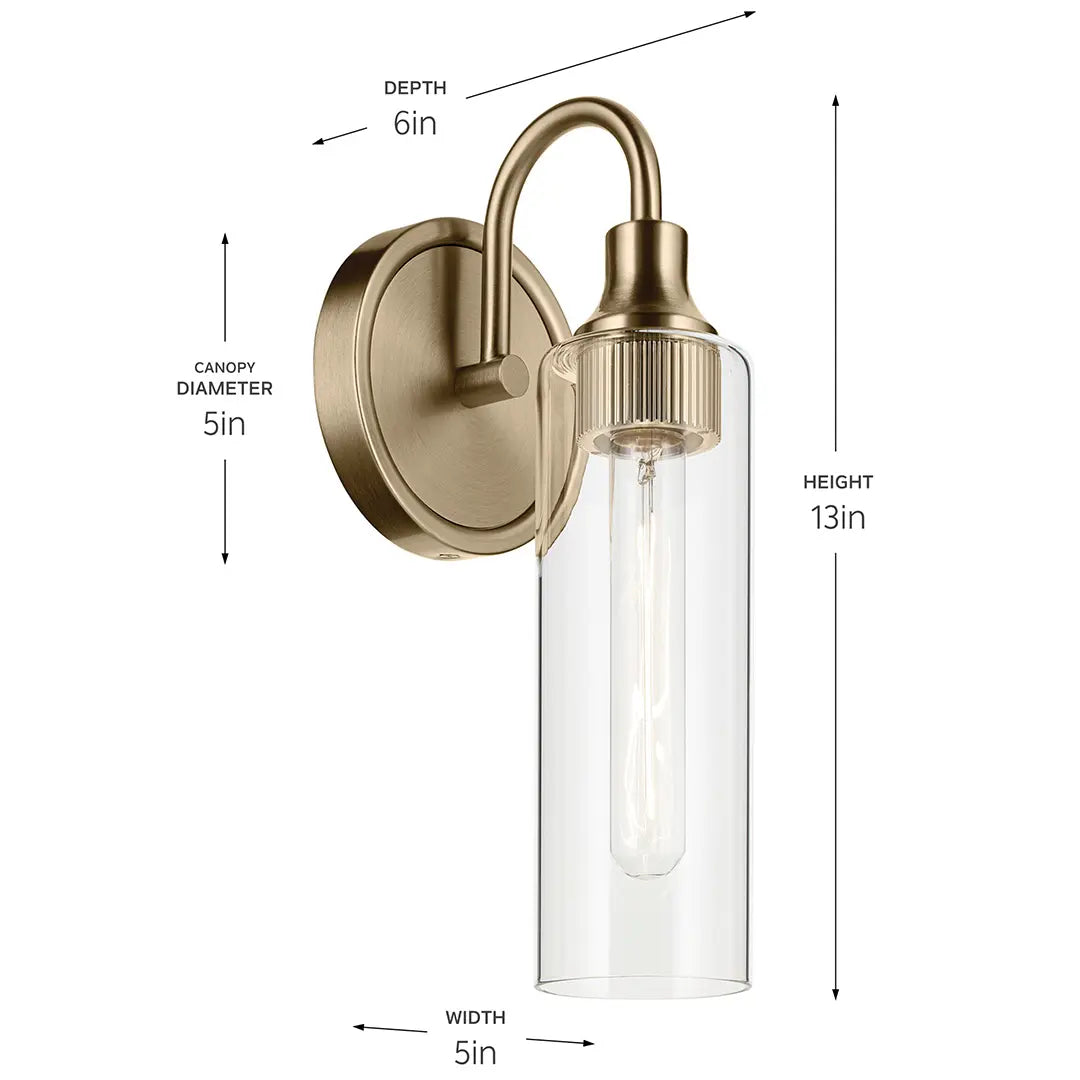 Kavi Wall Sconce 1Lt