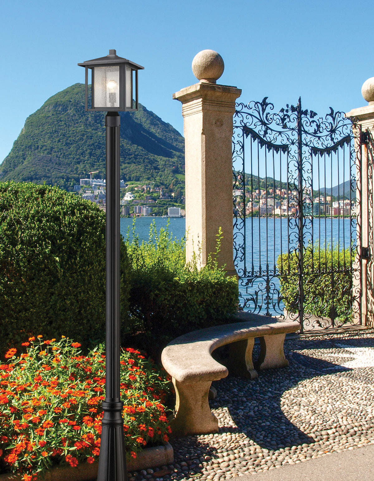 Aspen 1 Light Outdoor Post Mounted Fixture