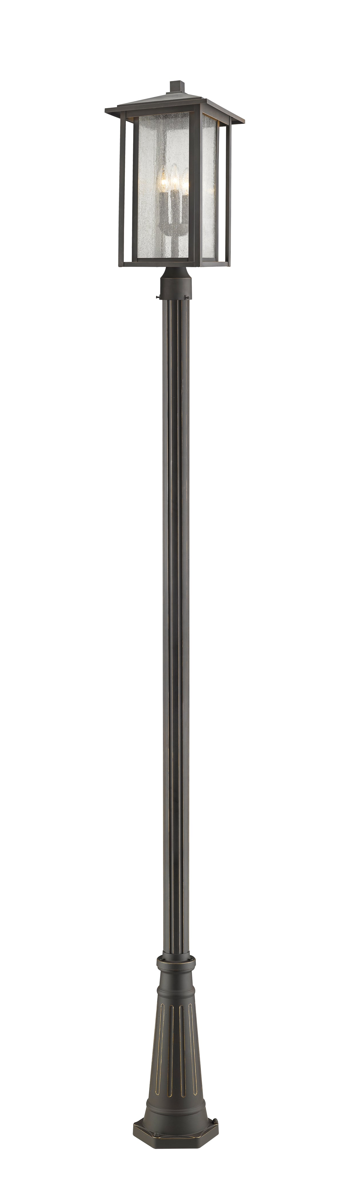 Aspen 3 Light Outdoor Post Mounted Fixture