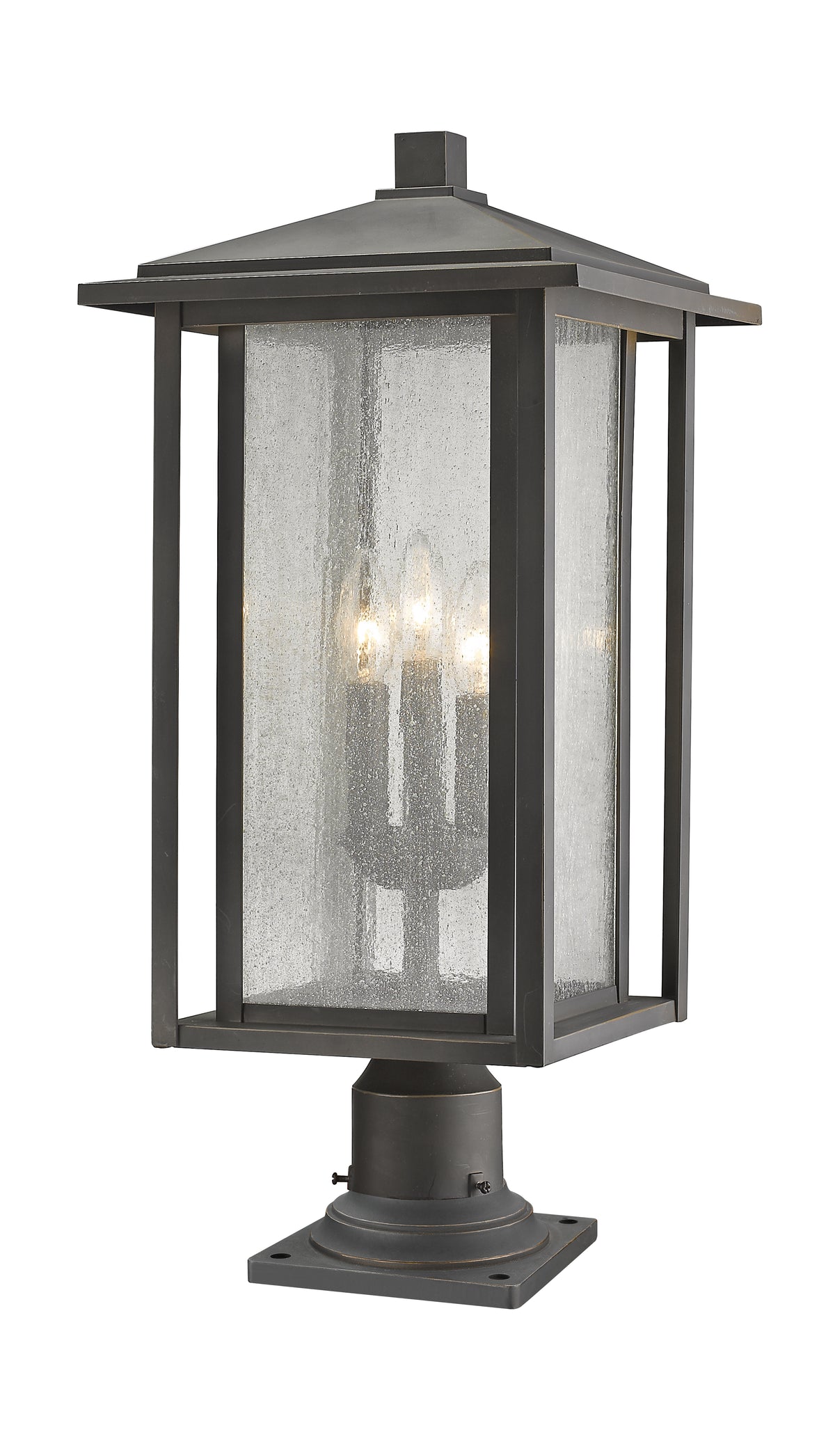 Aspen 3 Light Outdoor Pier Mounted Fixture