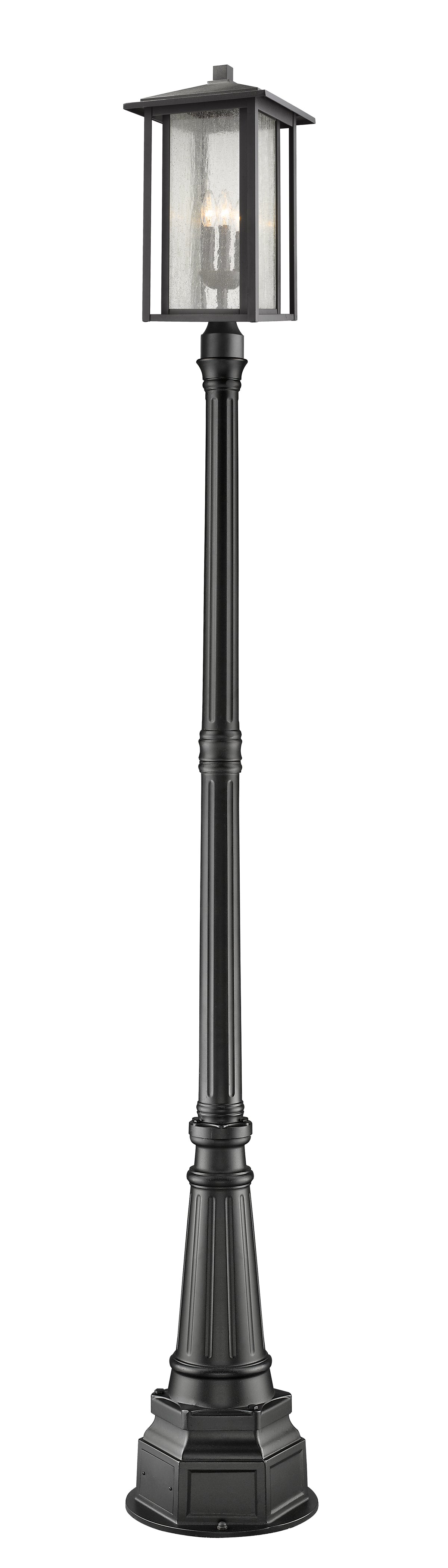 Aspen 3 Light Outdoor Post Mounted Fixture
