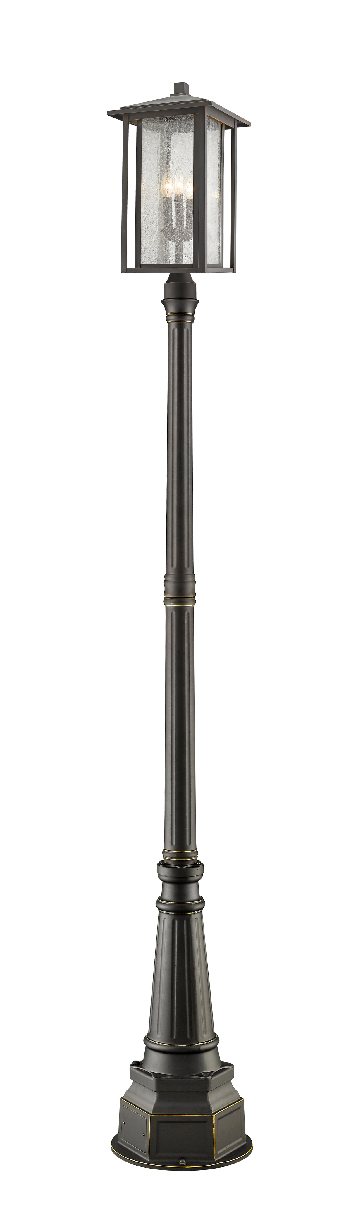 Aspen 3 Light Outdoor Post Mounted Fixture