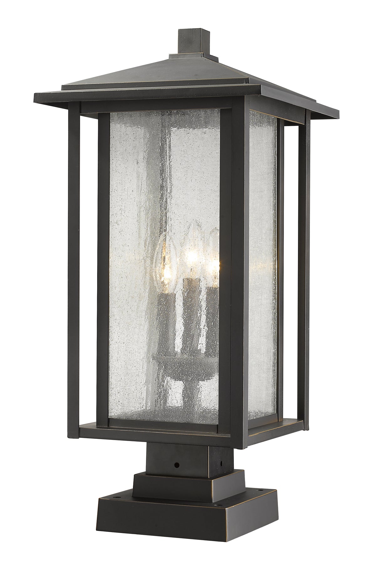 Aspen 3 Light Outdoor Pier Mounted Fixture