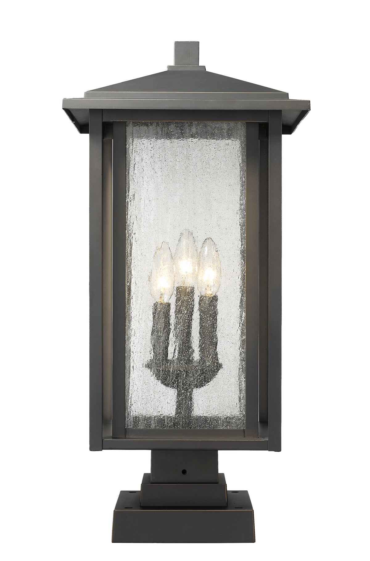 Aspen 3 Light Outdoor Pier Mounted Fixture