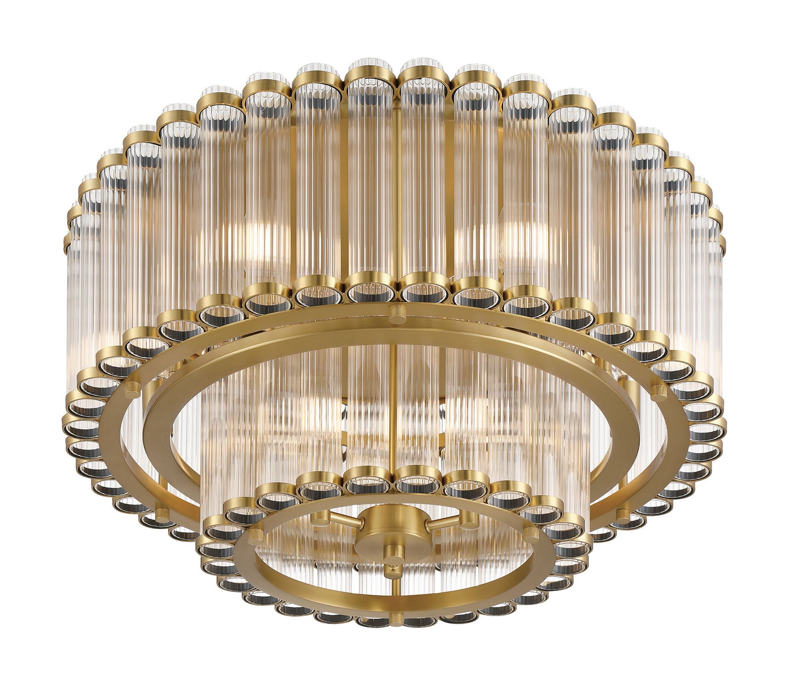 Glasbury 2-Tiers 9-Light 24" Flush Mount