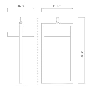 Luttrel 29.5-in Outdoor Hanging