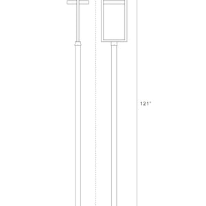 Luttrel 1 Light Outdoor Post Mounted Fixture