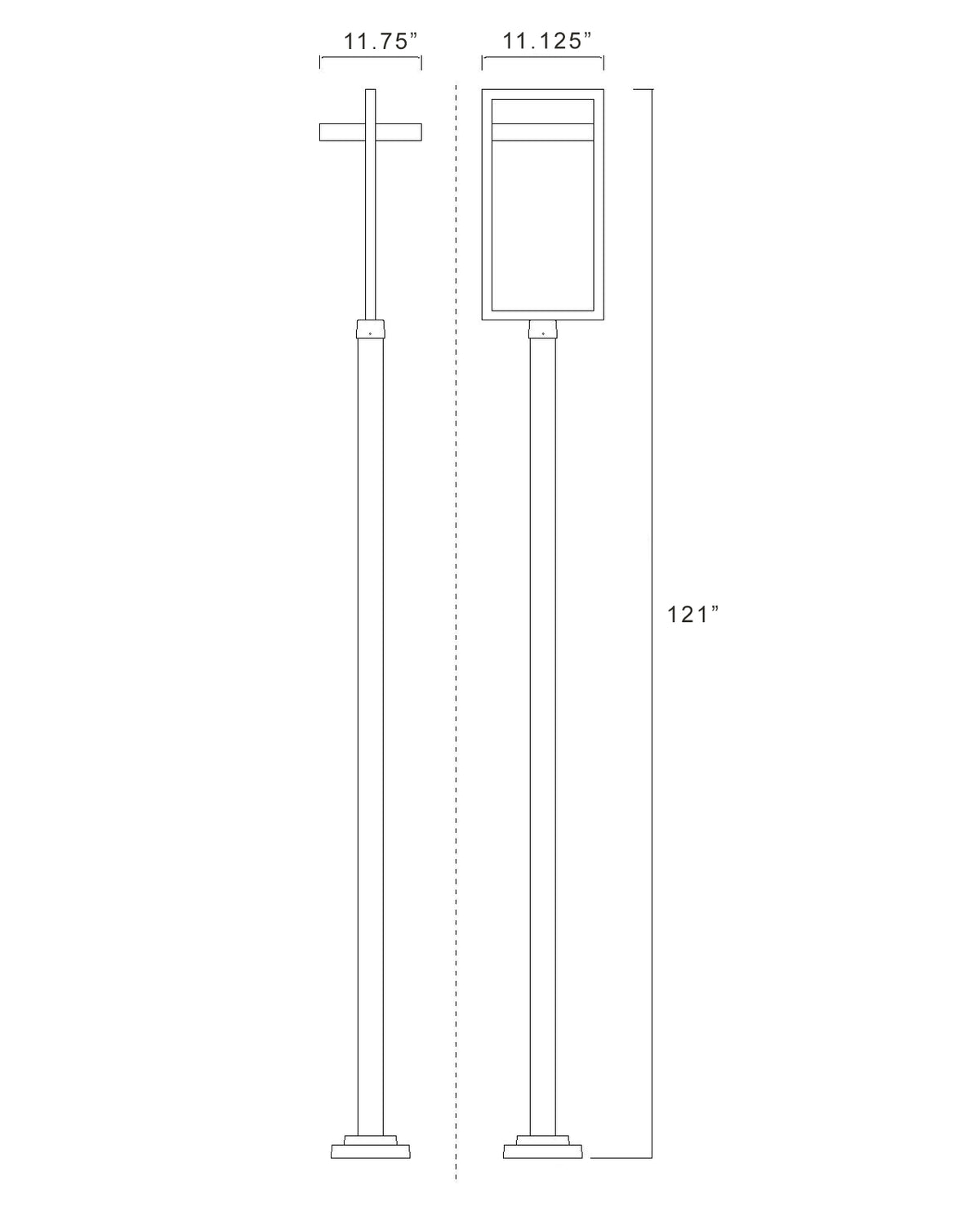Luttrel 1 Light Outdoor Post Mounted Fixture