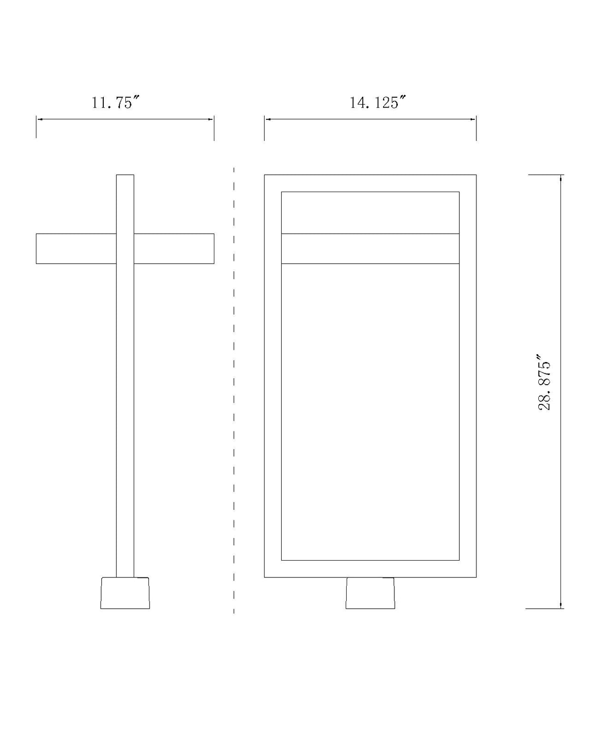 Luttrel 1 Light Outdoor Post Mount Fixture