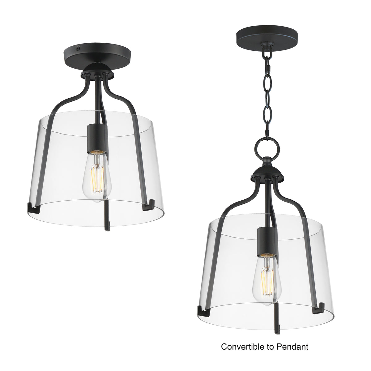 Bellmore 1-Light Pendant/Semi Flush