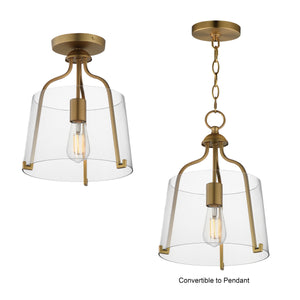 Bellmore 1-Light Pendant/Semi Flush