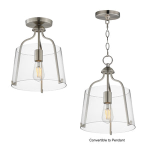 Bellmore 1-Light Pendant/Semi Flush