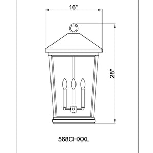 Beacon 28-in Outdoor Pendant Lantern