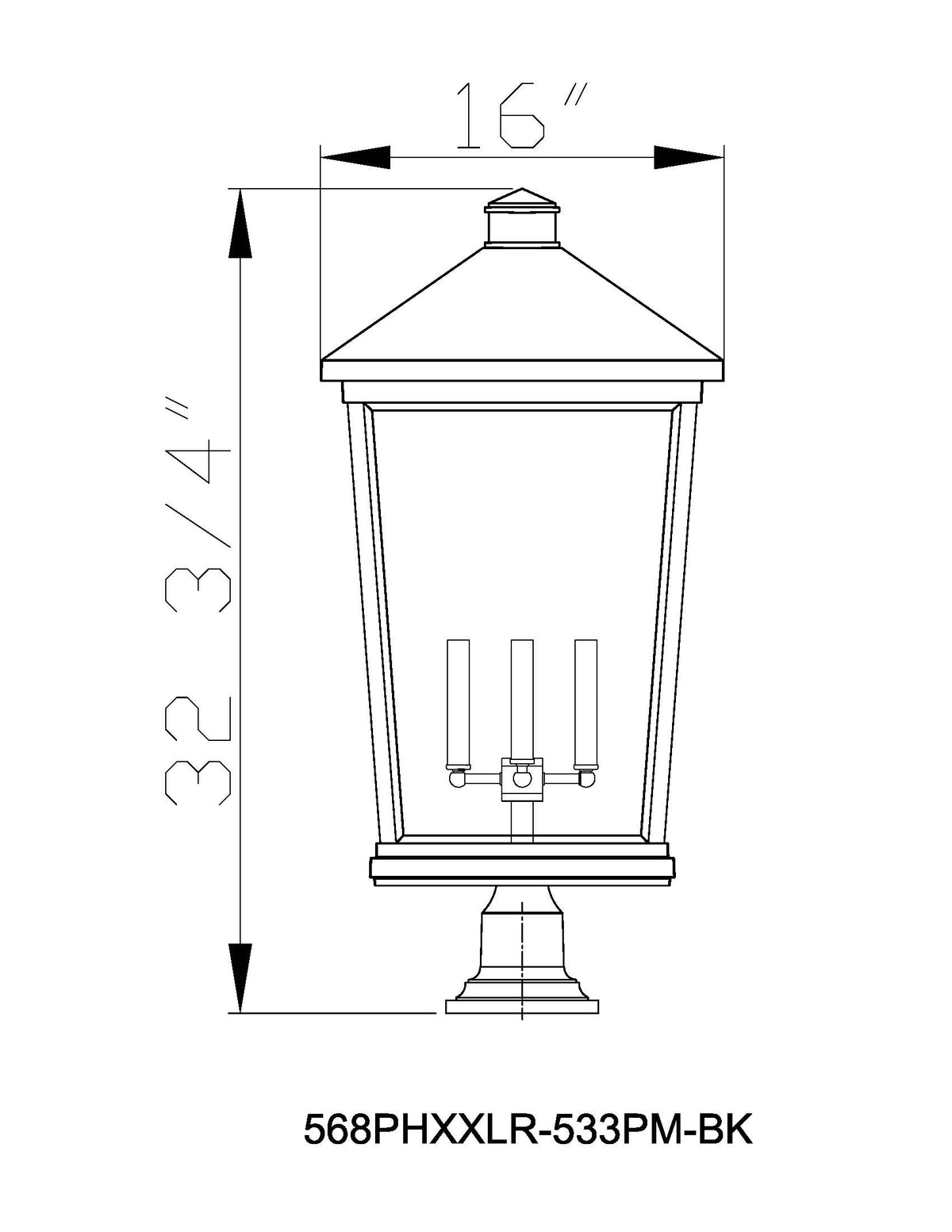 Beacon 4 Light Outdoor Pier Mounted Fixture