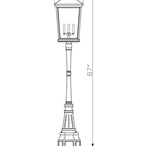 Beacon 4 Light Outdoor Post Mounted Fixture