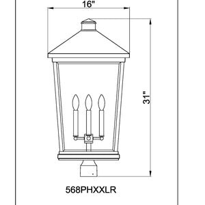 Beacon 4 Light Outdoor Post Mount Fixture